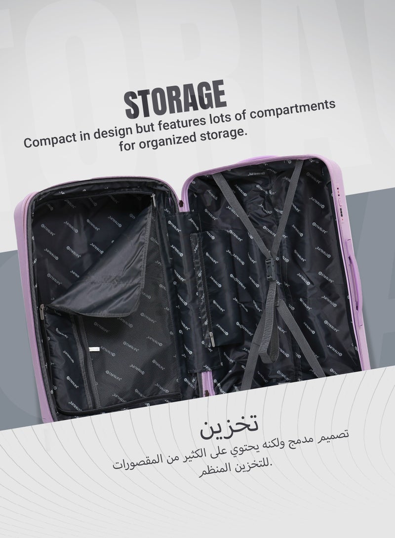 STARLIFE Luggage Set 3 Pieces PP Hard Side Bag 360 Degree Spinner Wheels Trolley Luggage Set With TSA Lock 20/24/28 Inches - Image 3