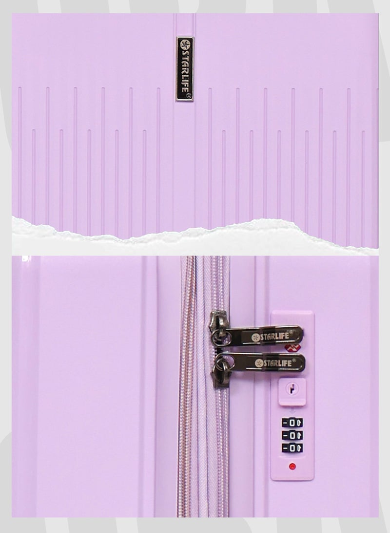 STARLIFE Luggage Set 3 Pieces PP Hard Side Bag 360 Degree Spinner Wheels Trolley Luggage Set With TSA Lock 20/24/28 Inches - Image 4