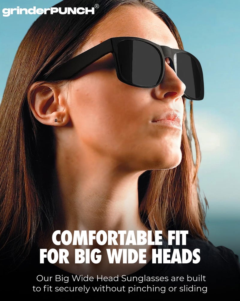 Grinderpunch Xl Polarized Oversized Sunglasses | Lightweight Men'S Big Wide Head Uv Protection For Sports  Driving  Fishing | Large Face Fit (Matte) - Image 3