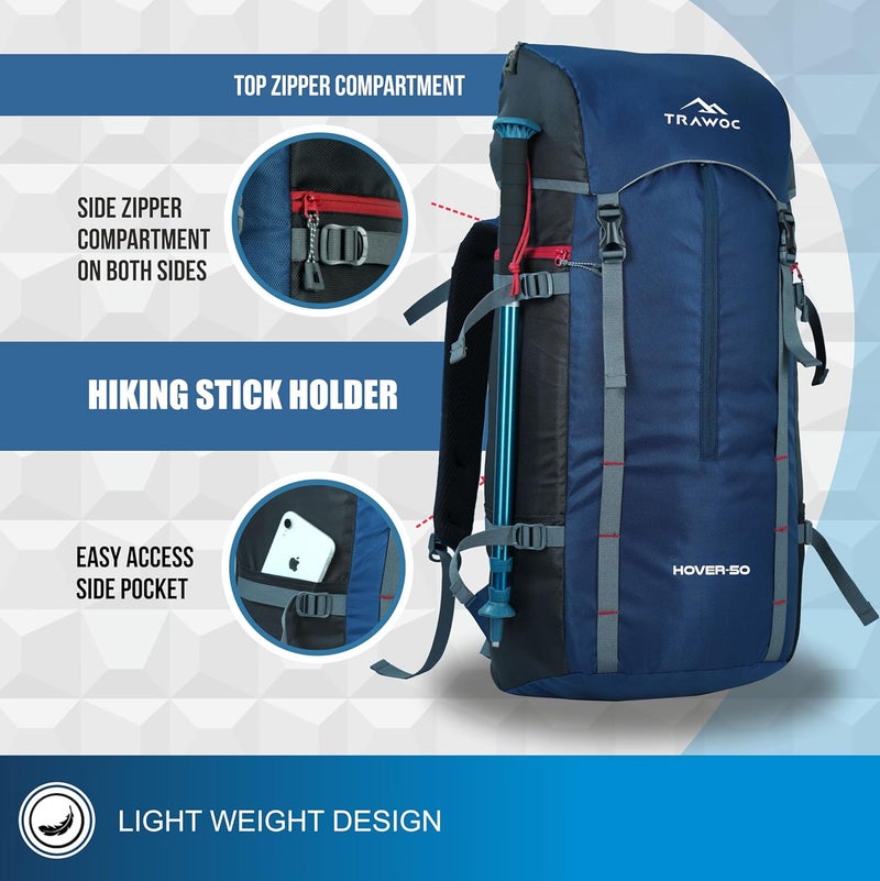 TRAWOC HOVER 50L Travel Backpack - Image 5