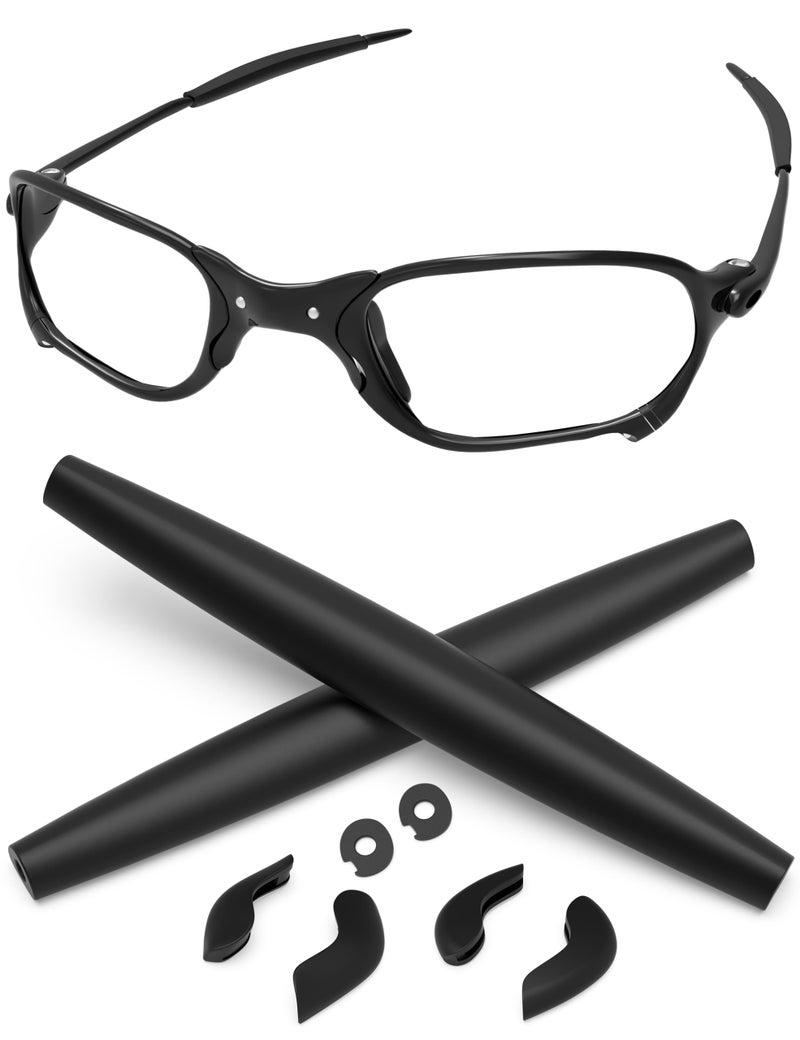 PapaViva 1 Pair Replacement Rubber Kits Nose Pieces & Earsocks for Oakley X Squared OO6011 - Black - Image 1