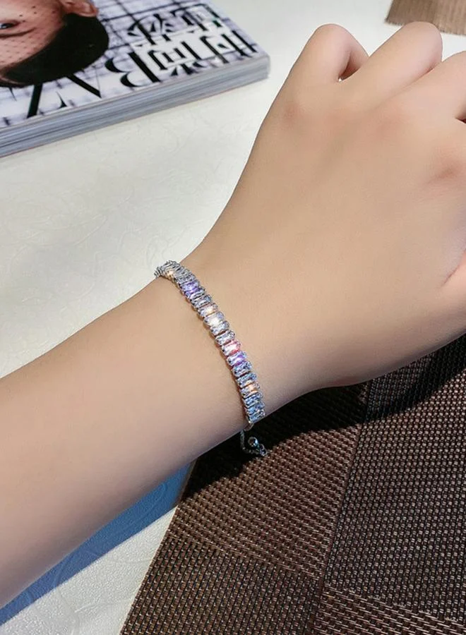 Take Two Silver Crystal Bracelet
