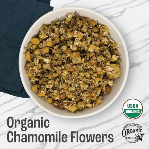 J Mac Botanicals, Organic Chamomile Flowers (1 pound), Certified USDA Organic. Whole Dried Chamomile Flower, Loose Leaf Tea - Image 2