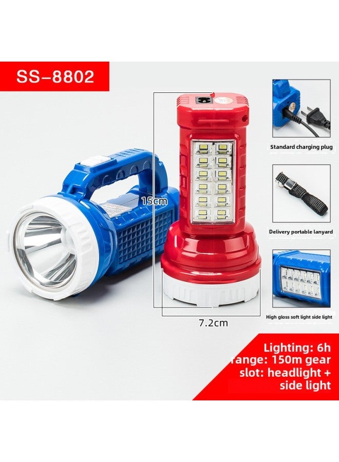 كشاف ضوئي قوي قابل لإعادة الشحن وعالي الطاقة ومحمول ببطارية ليثيوم للتحكم في الفيضانات ودوريات الطوارئ الخارجية ومصباح التعدين - اللون: 8888A Endurance 12h 1000 m - Image 4