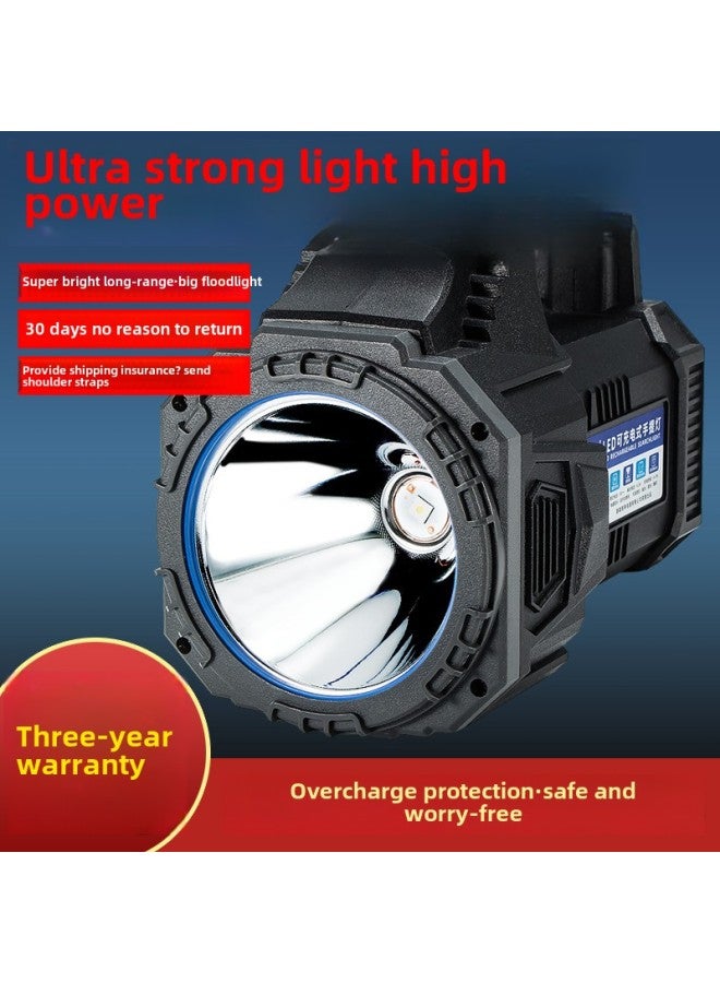 كشاف ضوئي قوي قابل لإعادة الشحن وعالي الطاقة ومحمول ببطارية ليثيوم للتحكم في الفيضانات ودوريات الطوارئ الخارجية ومصباح التعدين - اللون: 8888A Endurance 12h 1000 m - Image 2
