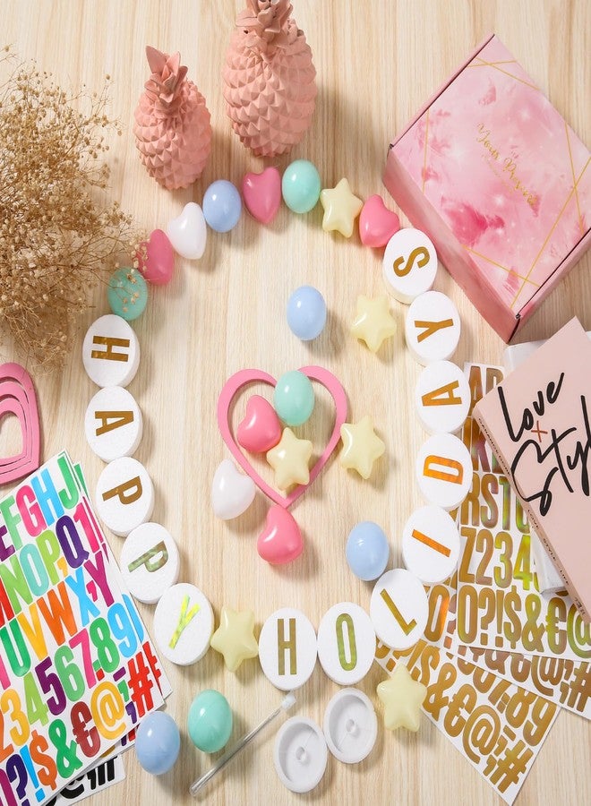 Heopeis DIY Giant Friendship Bracelet Birthday Banner in My Birthday Era Banner Famous Singer Customizable Banner Garland Decor Foam Circles Ball Plastic Balls Stars Hearts DIY Supplies(Macaron) - Image 3