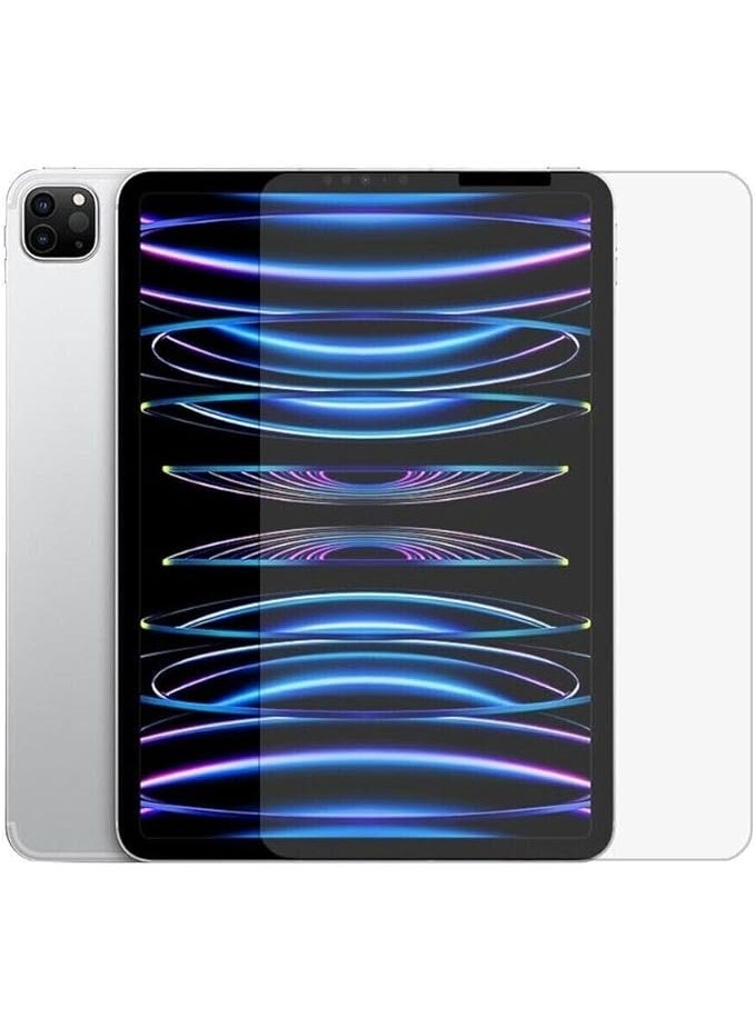 واقي شاشة لجهاز iPad Pro مقاس 11 بوصة، زجاج مقوى 9H، قطعة واحدة، متوافق مع iPad Pro 11 بوصة 2022/2021/2020/2018 (الجيل الرابع/الثالث/الثاني/الأول) - Image 1