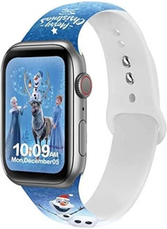 Print Strap for Apple Watch Band ultra 2 38mm|40mm|41mm,Printed Silicone band for iWatch Series 8 7 6 5 4 3 2 1 SE Apple Watch