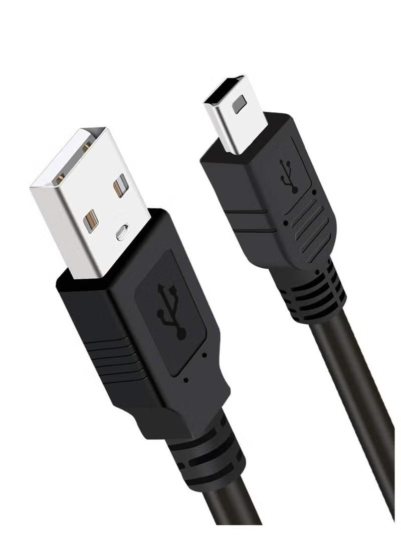 PS3 Charger Cable, 2m PS3 Controller Charging Cord,Mini USB Cable for Playstation 3 Controller,DualShock 3 SIXAXIS,PS3 Slim Data Mini-B Charger Wire PS 3 Move,TI84 Plus CE,PS3 Charging Cables - Image 1