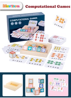 MissTiara Wooden Early Education Enlightenment Colorful Numerical Computational Building Blocks Combine Education with Fun  - Image 1