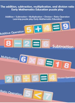 MissTiara Wooden Early Education Enlightenment Colorful Numerical Computational Building Blocks Combine Education with Fun  - Image 5