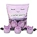 REFAHB Lucky Bat Plush Toy Removable Stuffed Animal Plush Dolls Soft Cute Plush Pillow Home Decoration Gift for Kids Girls Birthday Christmas Halloween 5pcs a Bag Purple - Image 3