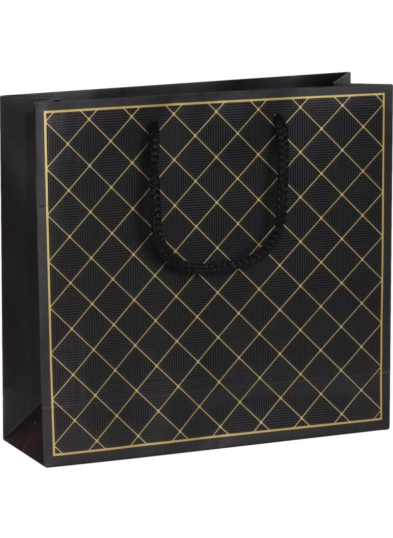 Ambalaj Pazarı Hanging Slice Patterned High Chocolate Box Bag 500 gr - 5 Pieces