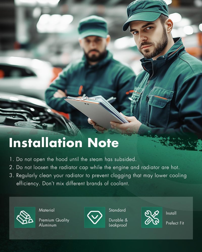 SCITOO 13333 Radiator Fit 2011-2013 for Hyundai for Elantra 1.8L 2011-2012 for Hyundai for Elantra 2.0L 2013 for Hyundai for Elantra Coupe 1.8L 2013 for Hyundai for Elantra GT 1.8L - Image 5