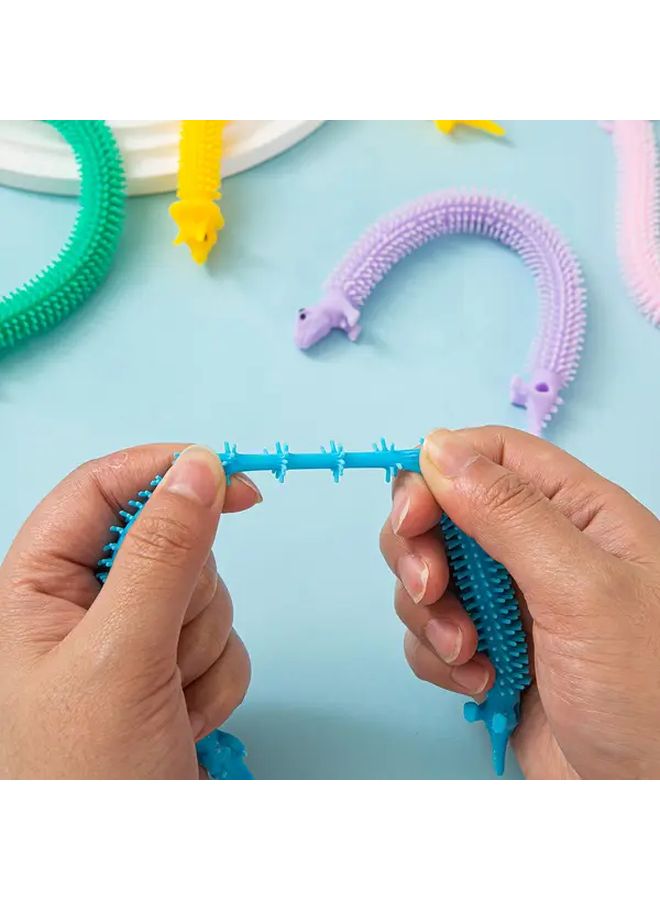 10pcs Random Dinosaur Stretch Noodle Toys Sensory Fidget Stress Ball Party Favors - Image 4