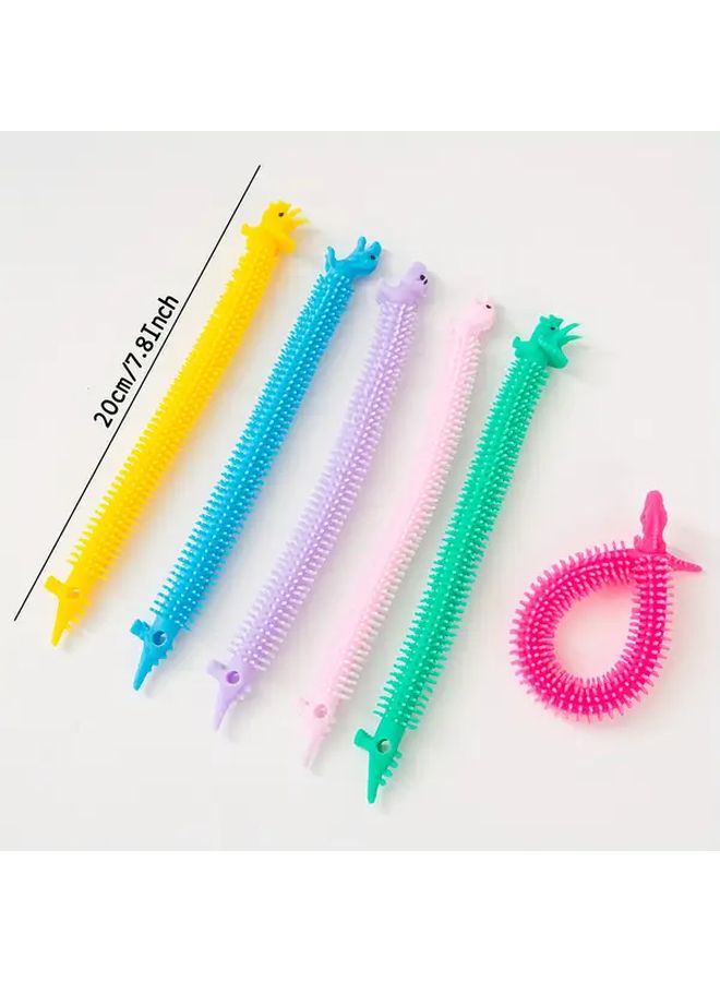 10pcs Random Dinosaur Stretch Noodle Toys Sensory Fidget Stress Ball Party Favors - Image 2