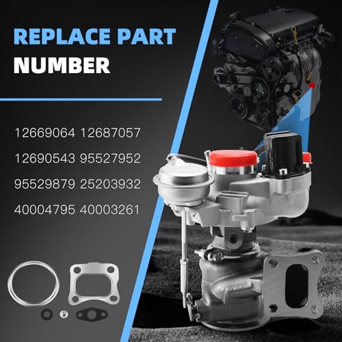 HLBTK 12669064 12687057 Turbo Turbocharger Assembly Fits for Chevy Malibu L LS LT 1.5L Engine 2016-2023 - Image 2