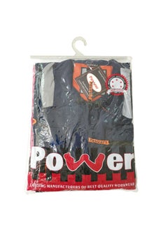 POWER Protective Coverall – Navy, Durable & Comfortable Full Body Coverall – Ideal for Industrial & Construction Use – Size-L  - Image 1