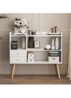 AGD Coffee Corner Cabinet, Modern Side Storage Cabinet, Modern Buffet with Storage Drawers, Console for the Living Room or Office  - Image 3