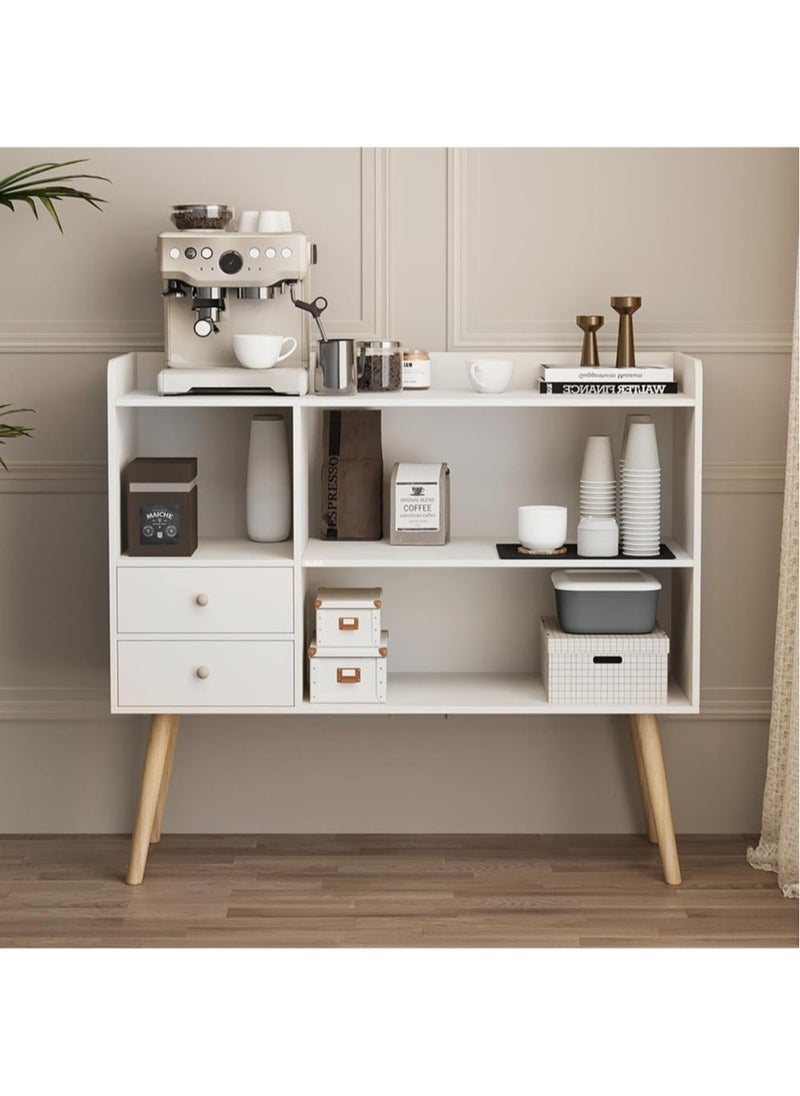AGD Coffee Corner Cabinet, Modern Side Storage Cabinet, Modern Buffet with Storage Drawers, Console for the Living Room or Office  - Image 3