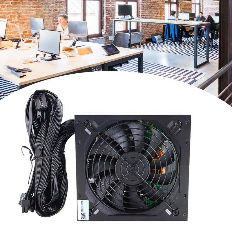 550W Power Supply Active PFC 12cm Quiet Fan ATX Gaming PSU - Image 3