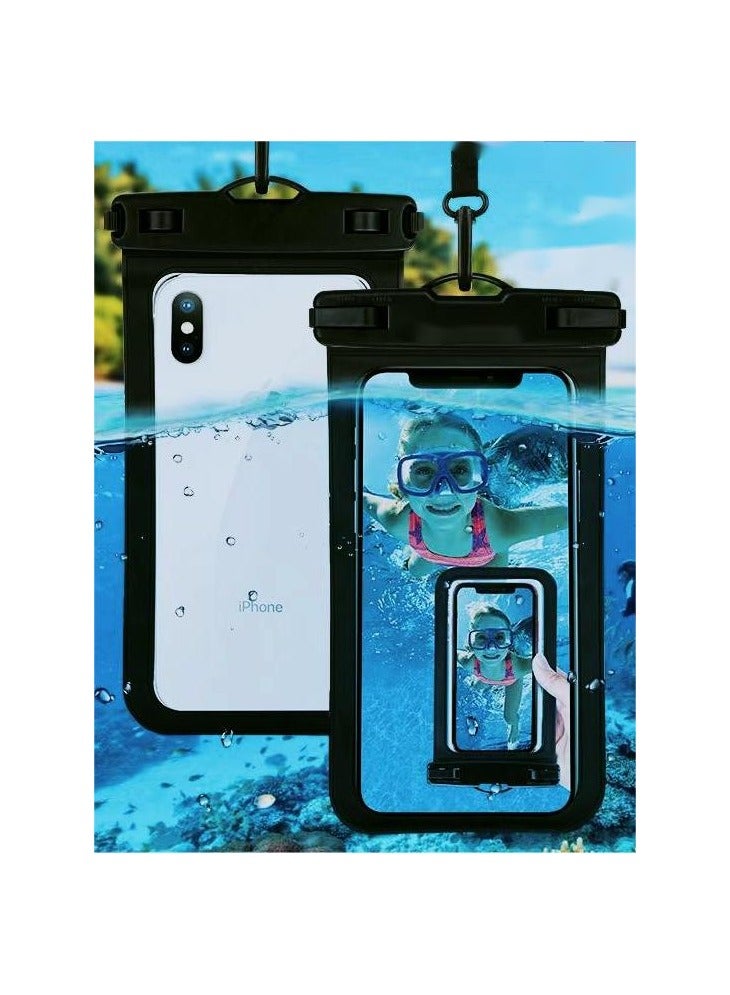 Waterproof Phone Bag As Protection for Devices While Fishing, Swimming, Boating, Kayaking, Snorkeling, Rafting, Surfing, Traveling for Indoor Outdoor Activities  - Image 1