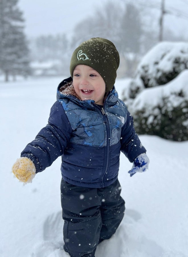 FURTALK Toddler Beanie Cute Dinosaur Pattern Winter Hat Knit Boys Girls Warm Baby Embroidered Beanies Cap for 0-3 Years - Image 2