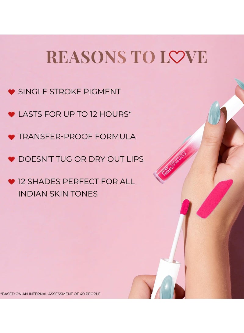 جاست هيربز أحمر شفاه سائل مطفي مريح من جست هيربز، 4 مل ريجال روبي - Image 5