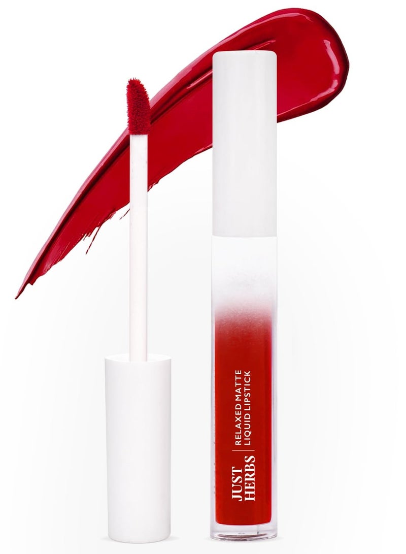 جاست هيربز أحمر شفاه سائل مطفي مريح من جست هيربز، 4 مل ريجال روبي - Image 1