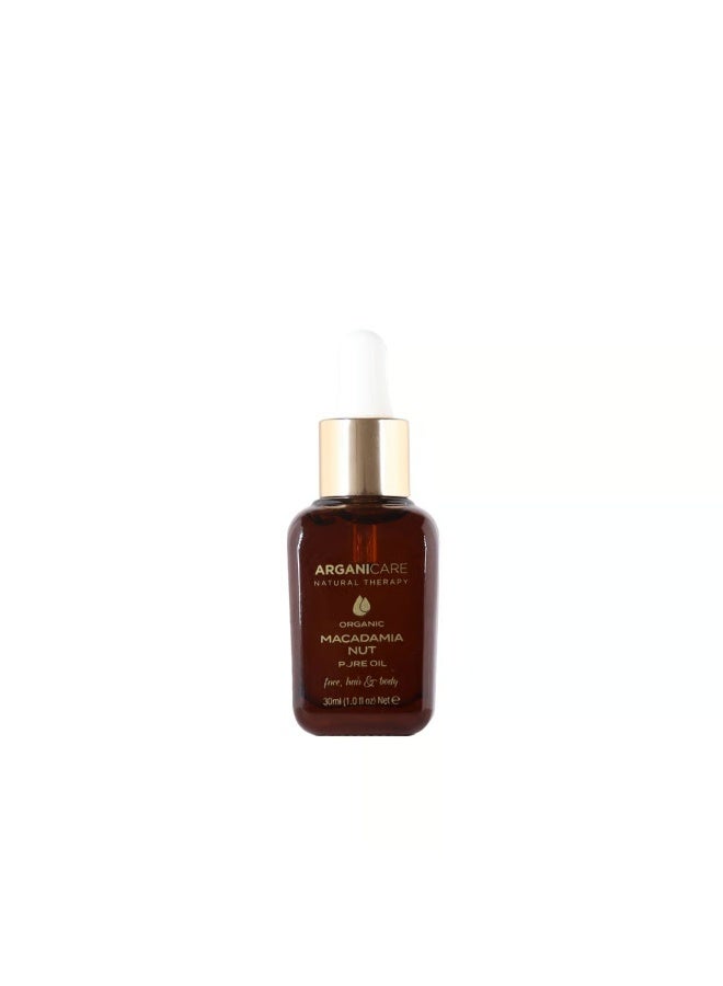 Arganicare Organic Macadamia Nut Pure Oil 3-In-1 Hydrating 30ml - Image 1