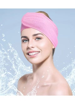 Generic Sweat Headband, Washable Stretchy Non-Slip Hair Towel for Face Washing and Facial Treatment, Fits All, Multicolor  - Image 1