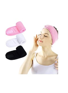 Generic Sweat Headband, Washable Stretchy Non-Slip Hair Towel for Face Washing and Facial Treatment, Fits All, Multicolor  - Image 3