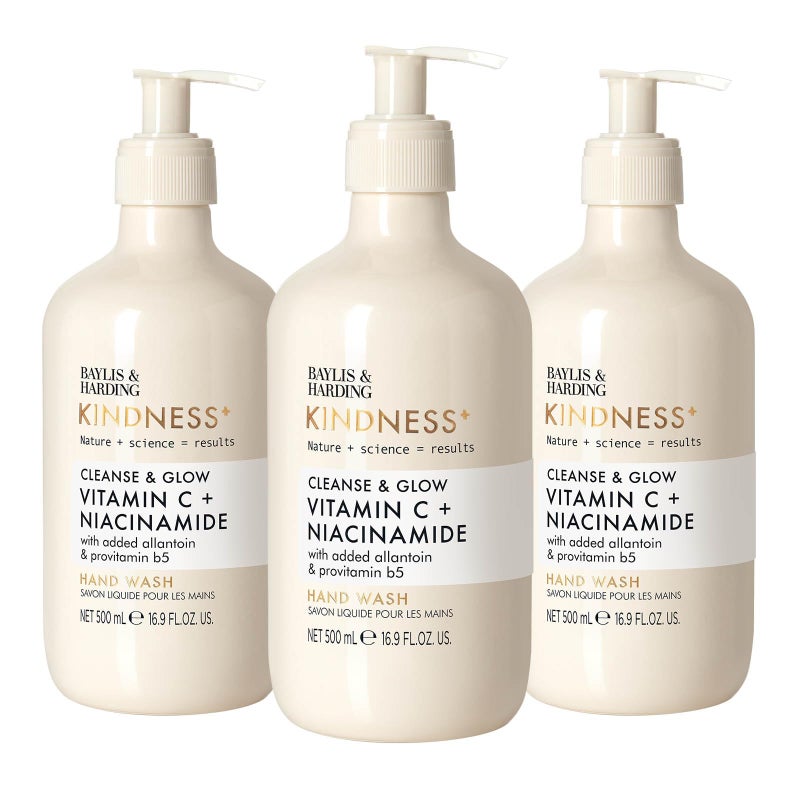 Baylis & Harding Baylis Harding Kindness Vitamin C Niacinamide Orange Mango Fragrance 169 fl oz Cleanse Glow Hand Soap Pack of 3 Biodegradable Formula Vegan Friendly - Image 2