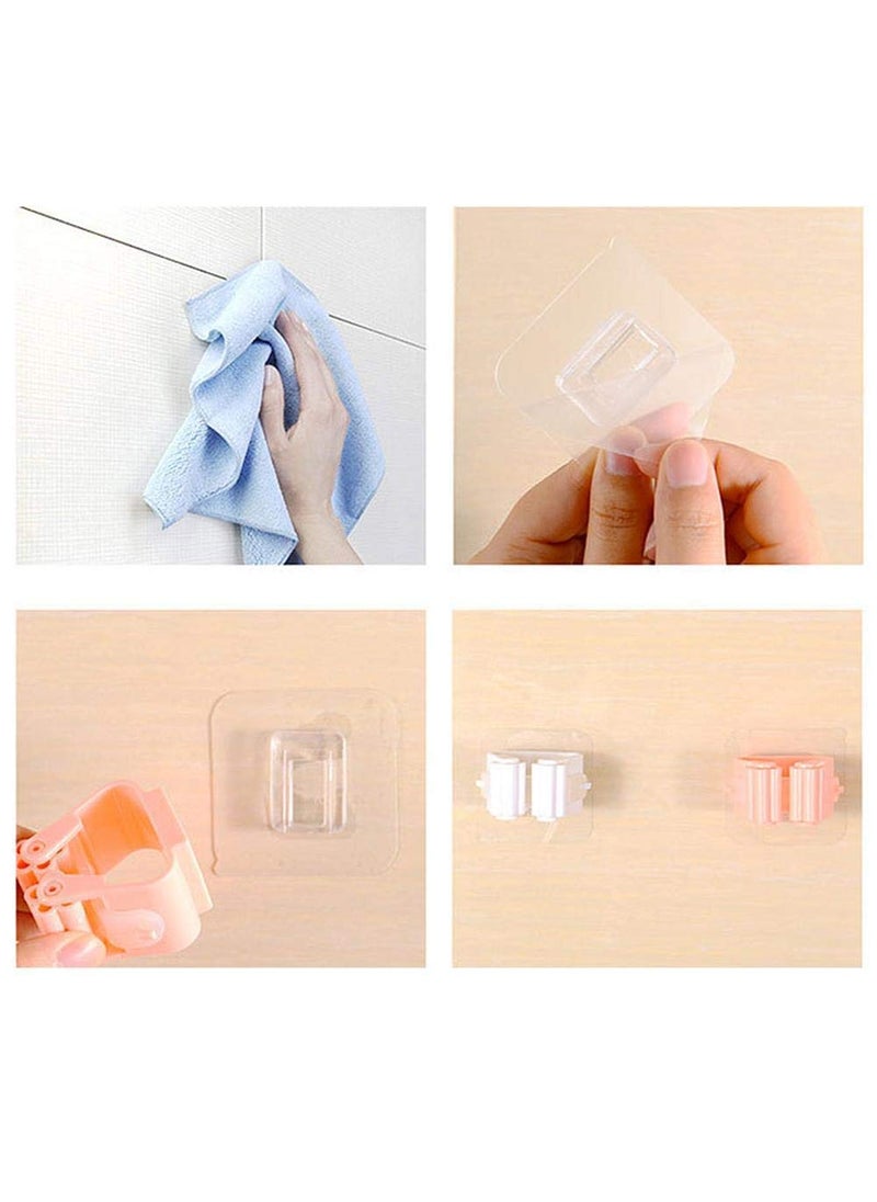svk dream SVK DREAM Self Adhesive Reusable AntiSlip Broom and Mop Holder for Home Kitchen 2 Pack  - Image 2