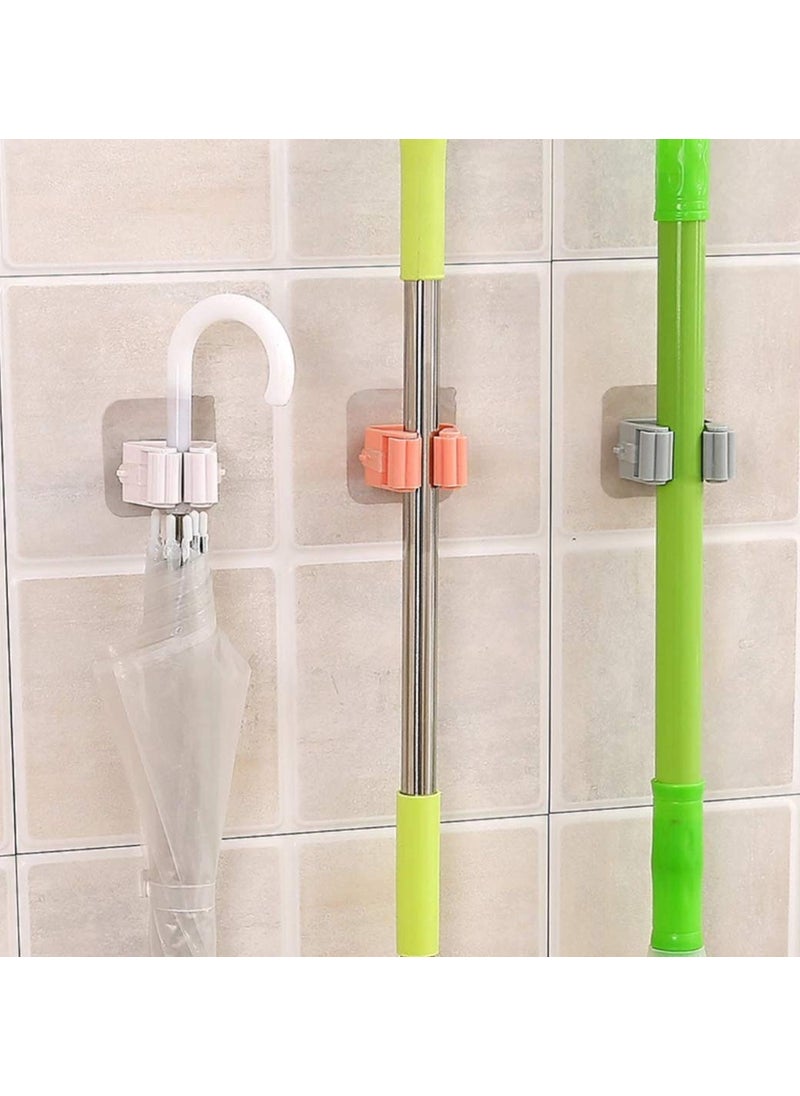 svk dream SVK DREAM Self Adhesive Reusable AntiSlip Broom and Mop Holder for Home Kitchen 2 Pack  - Image 5