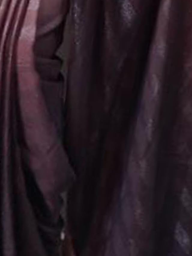Satrani Women's Georgette Zari Patta & Ready To Wear Saree with Unstitched Blouse Piece (3375S378NA_Mauve &Dark Mauve3) - Image 3
