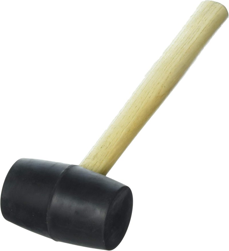 Apex Tool Group JK160107 Rubber Mallet with Hardwood Handle