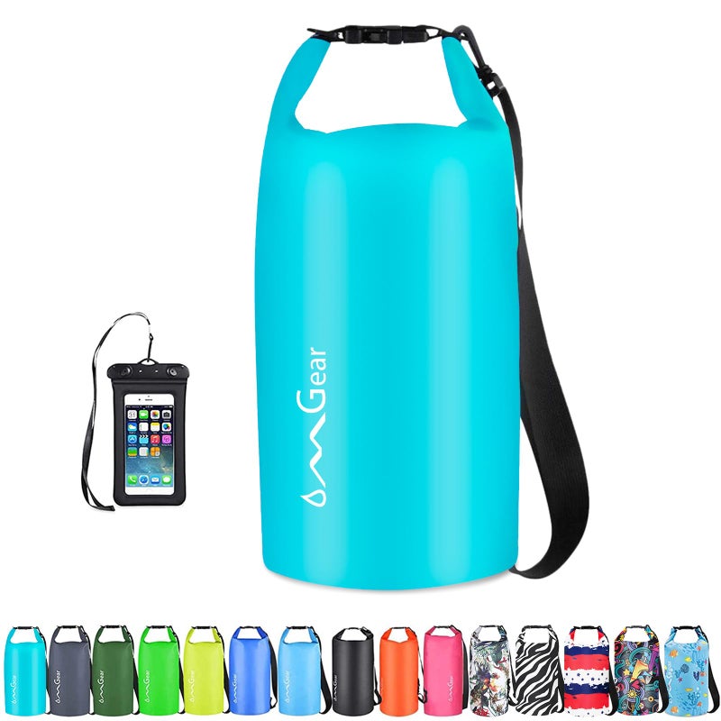 OMGear Waterproof Dry Bag Camping Dry Sack With Phone Pouch 40L30L20L10L5L Floating Dry Sack for Kayaking Boating Outdoors ActivitiesTeal30L