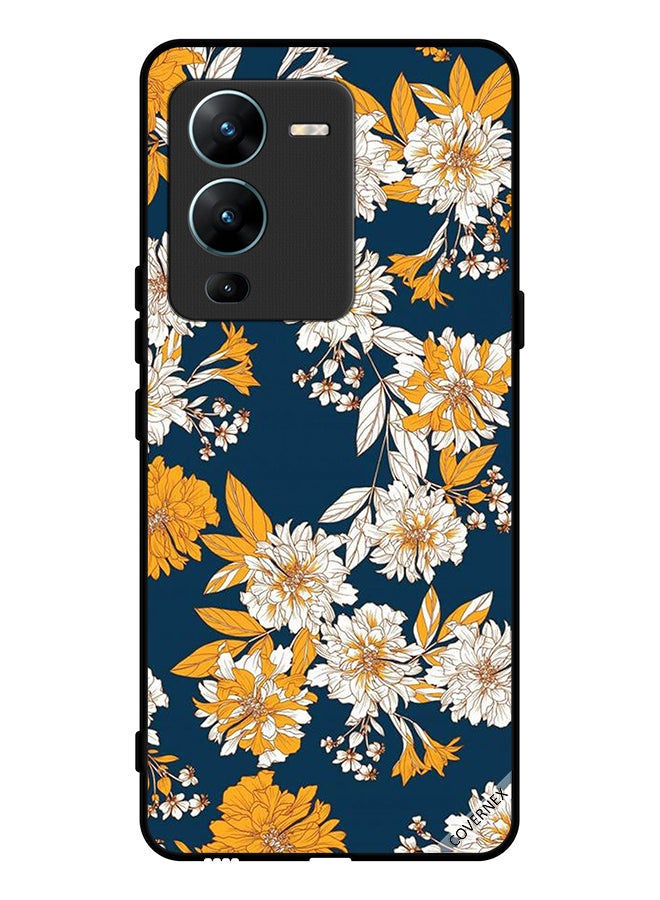 Covernex Protective Case Cover For vivo V25 Pro Flowers & Leaves Wallpaper - Image 1
