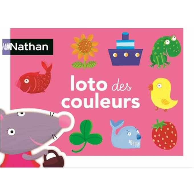 NATHAN Dujardin 31039 Loto â€“ Educational Game for Introducing Colours and Above 2 Years, Multicolored, Norme - Image 3