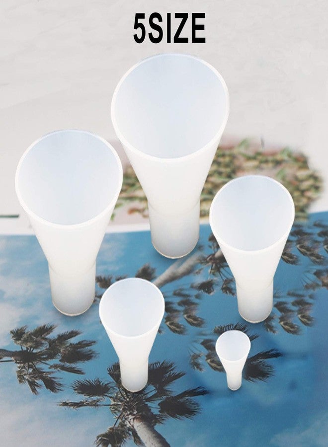 Markeny 5Pcs Cone Resin Casting Resin Silicone Molds for DIY Crystal Glass Hang Decorations - Image 4