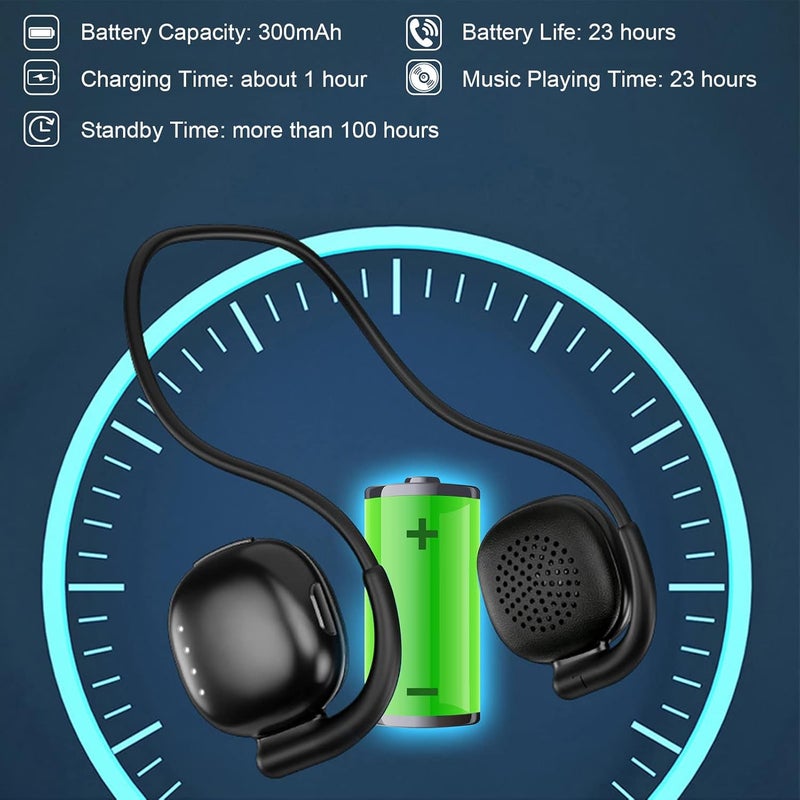 CHUYI Wireless Bluetooth Headset, Sports-Active Headphone for 23Hrs Music Streaming with Sweat Resistant Ergonomic Secure-Fit Design - Image 4