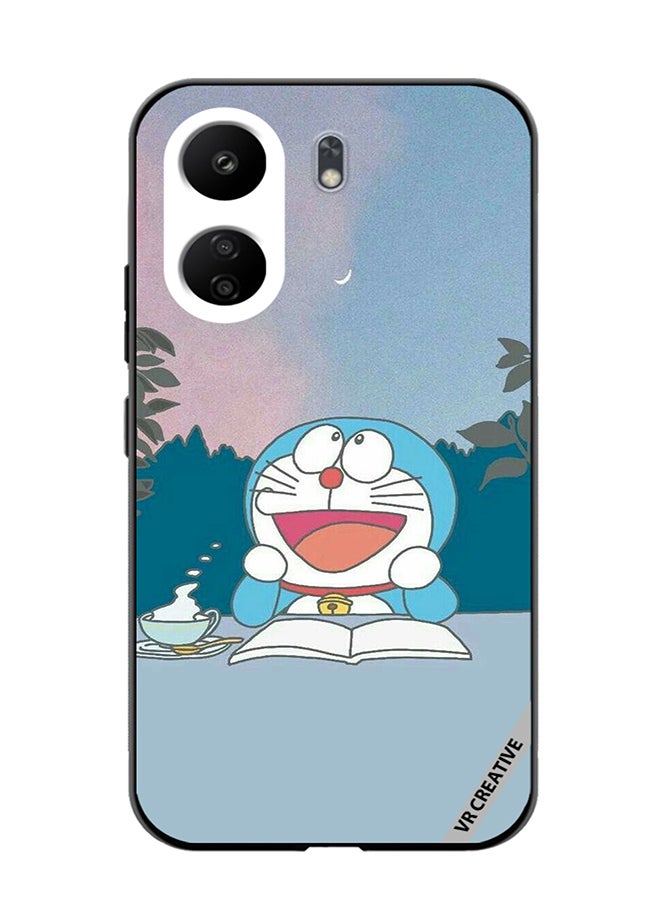 VR CREATIVE Protective Case Cover For Xiaomi Redmi 13C Wandering Doremon Design Multicolour - Image 1