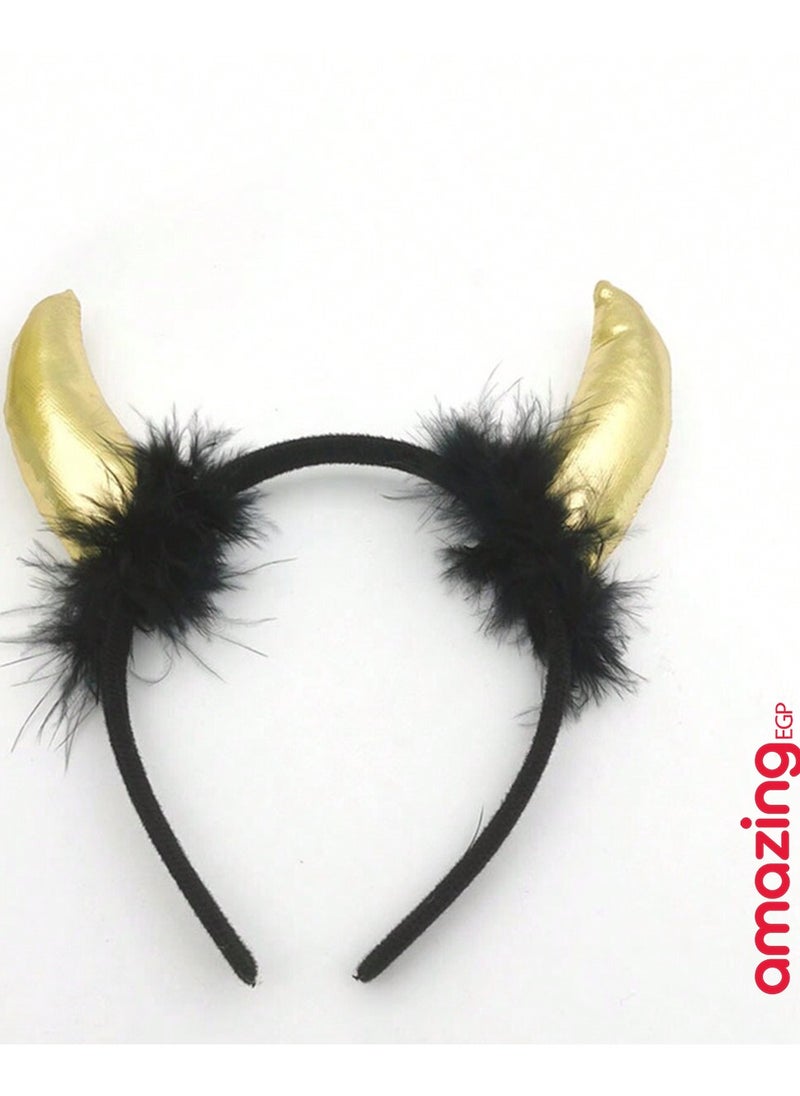 amazing.EGP Hair Hoop Cosplay Costume Clothes Horn Hair Hoop for Halloween  - Image 2