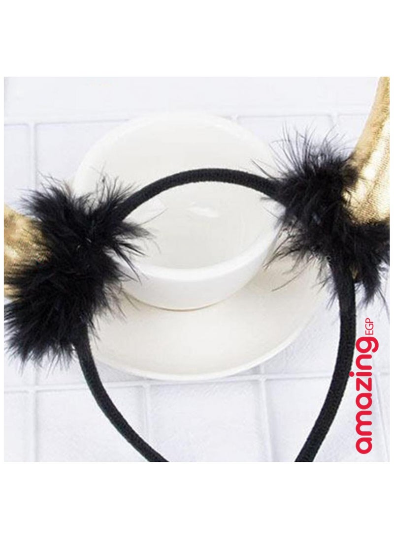 amazing.EGP Hair Hoop Cosplay Costume Clothes Horn Hair Hoop for Halloween  - Image 4