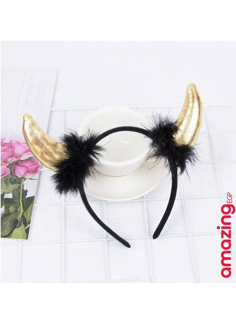 amazing.EGP Hair Hoop Cosplay Costume Clothes Horn Hair Hoop for Halloween  - Image 5