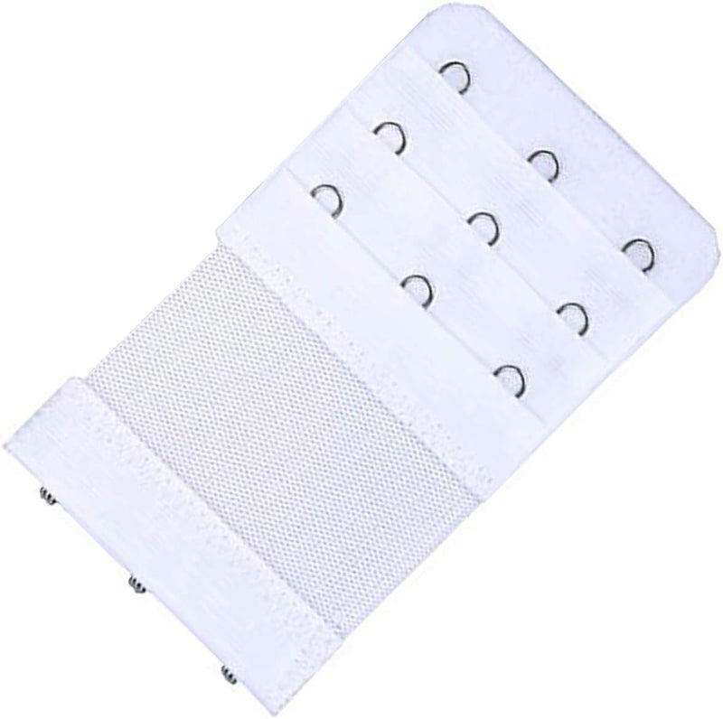 KTOBTEL Bra Extender 3 Hooks 3 Rows Elastic Bra Band Hook Strap Extensions for Women, Pack of 4 - Image 4