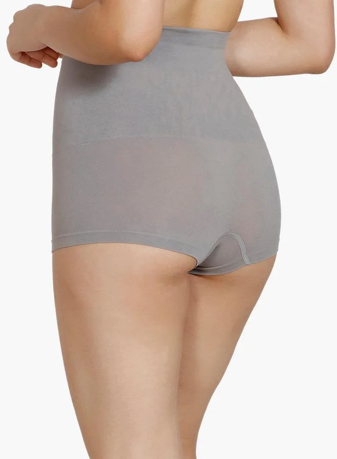 zivame Zivame Medium Control Seamfree Tummy & Thigh Slimming Shapewear Briefs with Elasticated Waistband