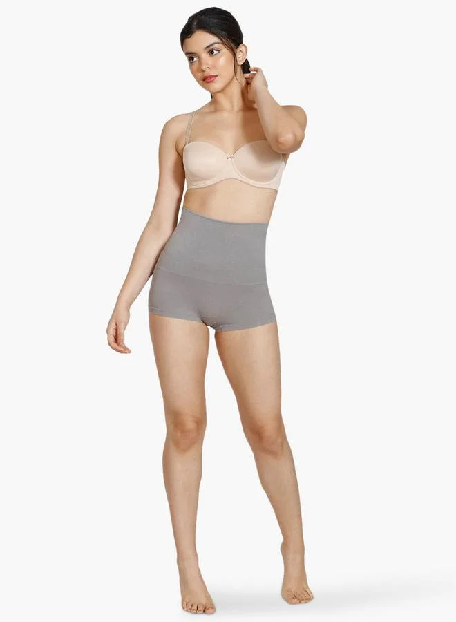 زيفامي شورت تشكيل الجسم من زيفام بخصر مطاطي للتحكم المتوسط في البطن والفخذين بدون خياطة