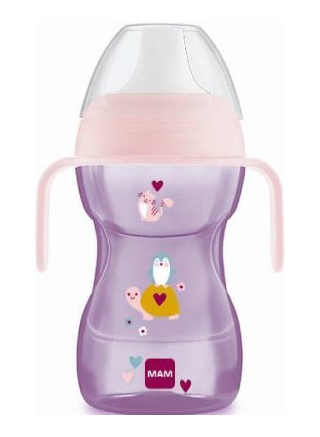 MAM Fun to Drink Cup with Removable Handles for Toddlers, 270 ml, Girl - Image 1